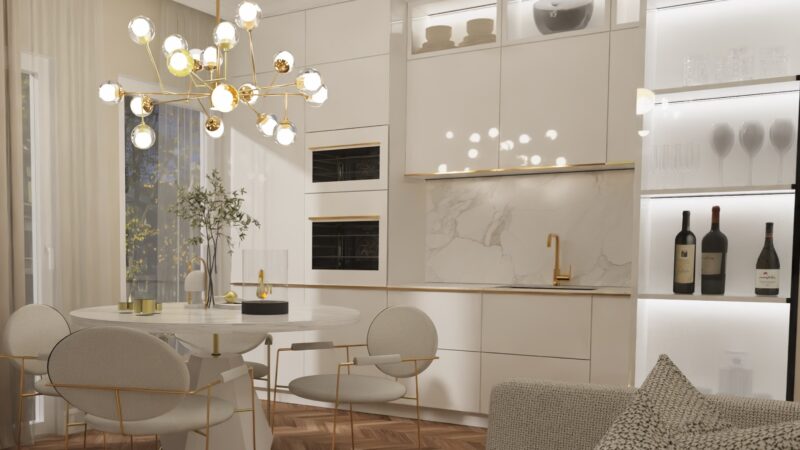 Mieszkanie w stylu glamour